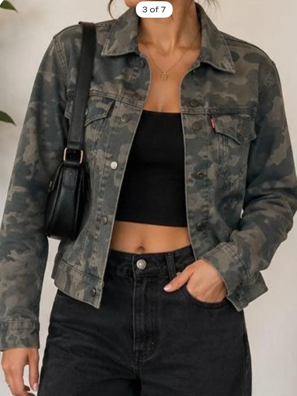 Levi’s Camo Trucker Jacket Youth M 10-12 Grunge Y2K Utility